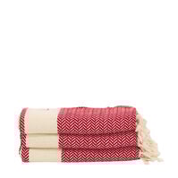 Fouta Oslo Rojo   Fouta Oslo Rojo   1